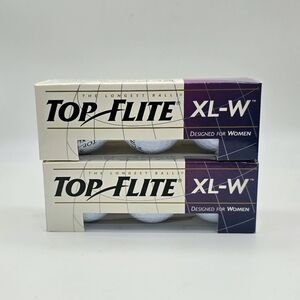 Spalding Top Flite Golf Balls Lot XL-W Designed For Women 6 Balls New